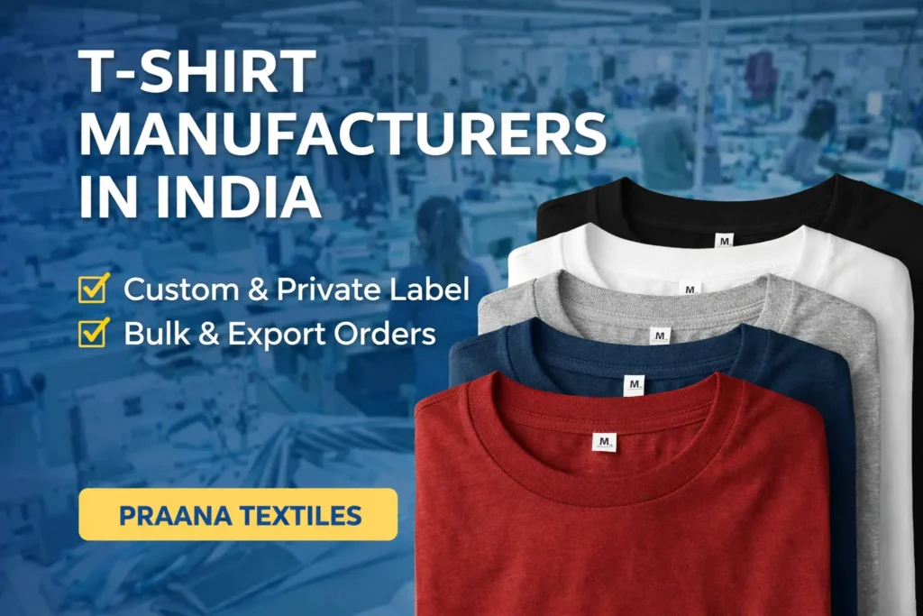 T-shirt manufacturers in India—Praana Textiles production unit
